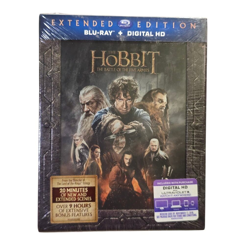 The Hobbit: the Battle of the Five Armies Extended Edition 3 X Blu-ray 2014